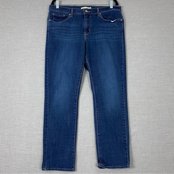 Levi's Classic Straight Blue Jeans Sz 14 - Picture 1 of 13